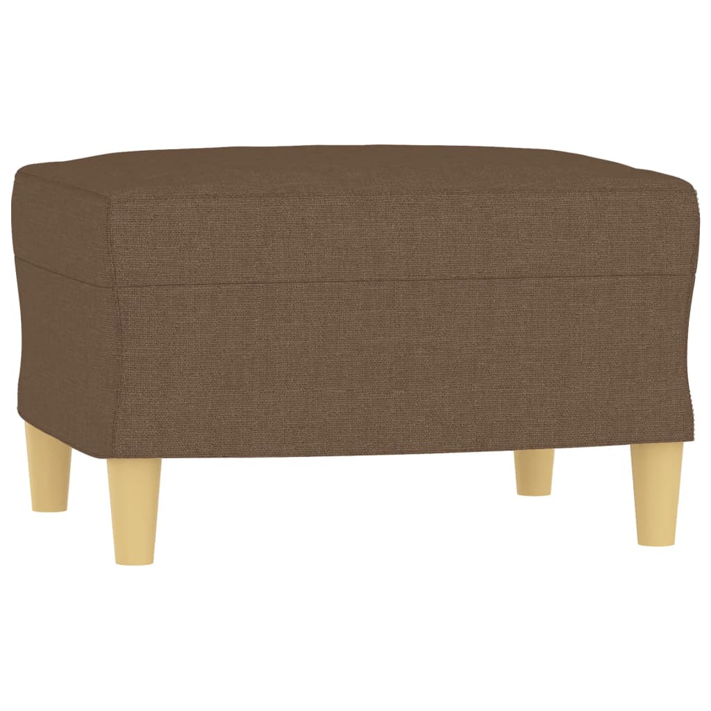4-delige Loungeset met kussens stof bruin