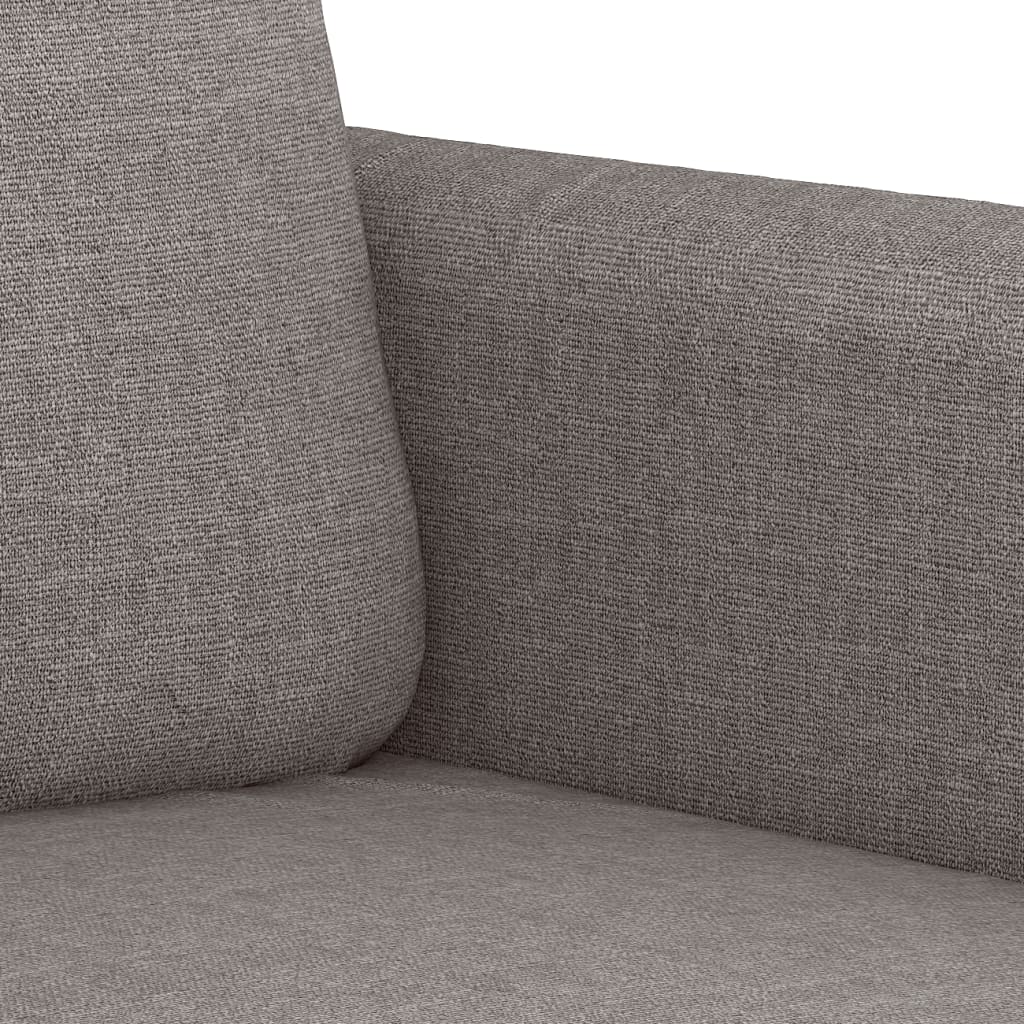3-delige Loungeset met kussens stof taupe