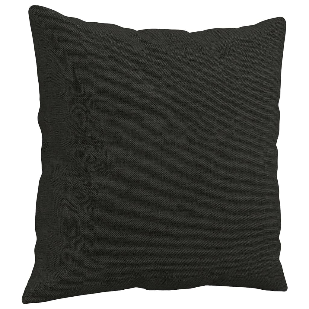 2-delige Loungeset met kussens stof zwart