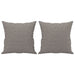 2-delige Loungeset met kussens stof taupe