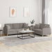 2-delige Loungeset met kussens stof taupe
