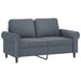 4-delige Loungeset met kussens fluweel donkergrijs
