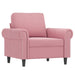 4-delige Loungeset met kussens fluweel roze