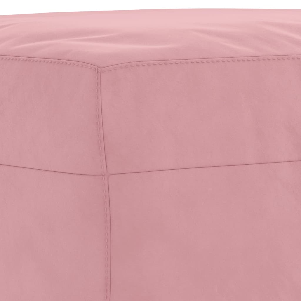4-delige Loungeset met kussens fluweel roze