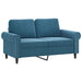 4-delige Loungeset met kussens fluweel blauw