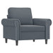 3-delige Loungeset met kussens fluweel donkergrijs