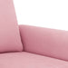 3-delige Loungeset met kussens fluweel roze
