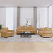 3-delige Loungeset met kussens fluweel bruin