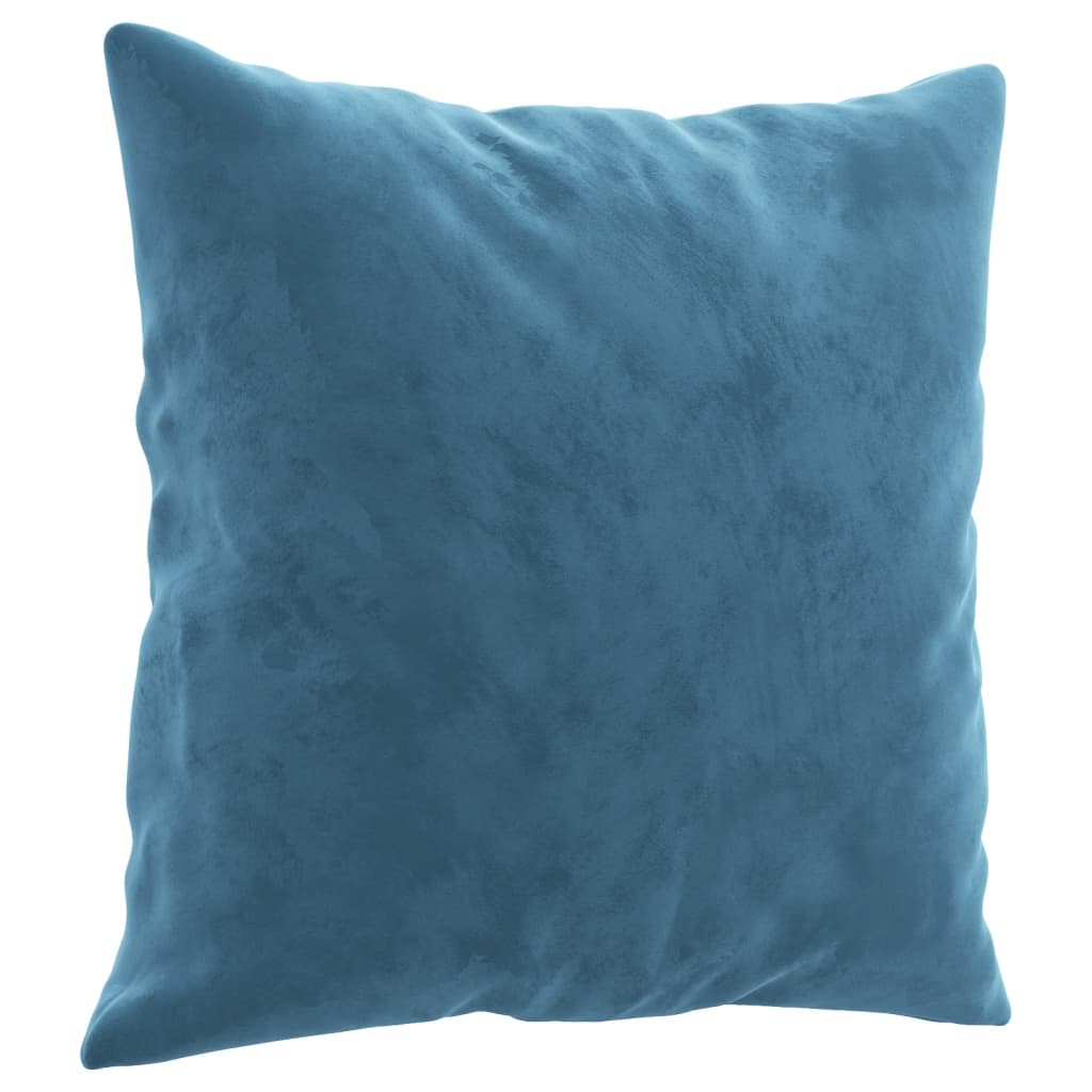 3-delige Loungeset met kussens fluweel blauw