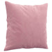 4-delige Loungeset met kussens fluweel roze