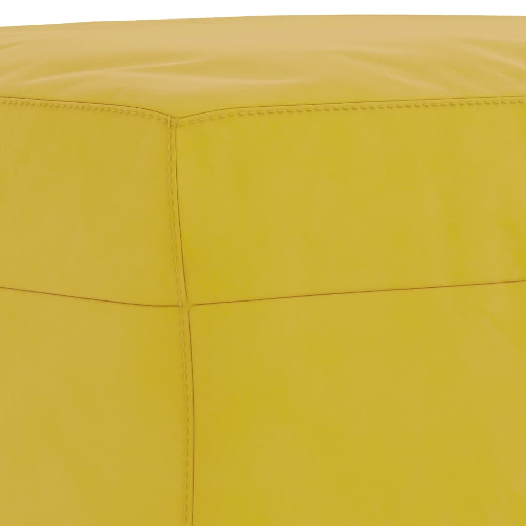 4-delige Loungeset met kussens fluweel geel