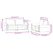 2-delige Loungeset met kussens fluweel donkergrijs