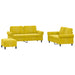 3-delige Loungeset met kussens fluweel geel