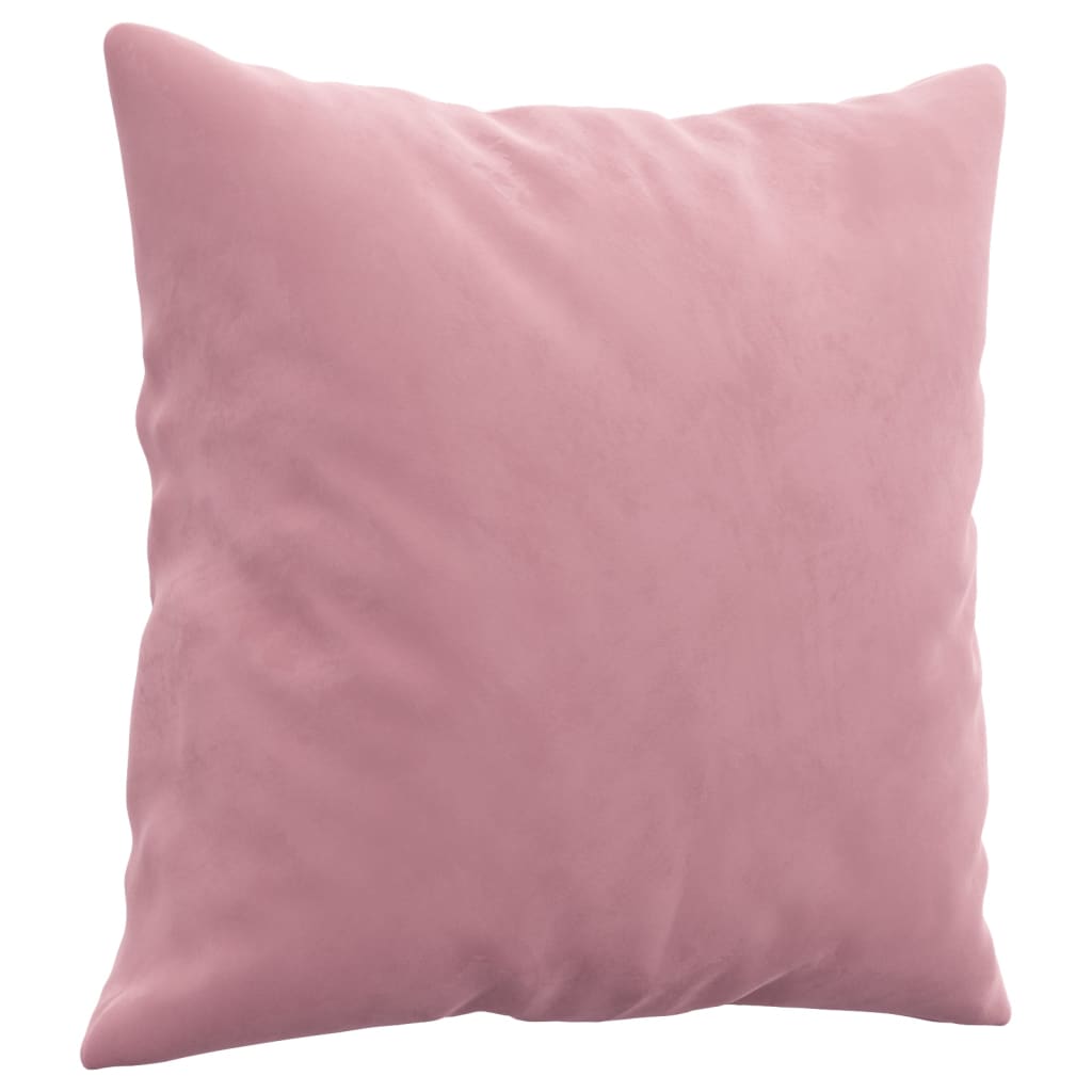 3-delige Loungeset met kussens fluweel roze