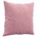 3-delige Loungeset met kussens fluweel roze