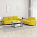 2-delige Loungeset met kussens fluweel geel