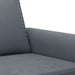 3-delige Loungeset met kussens fluweel donkergrijs