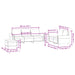 3-delige Loungeset met kussens fluweel roze