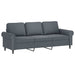 2-delige Loungeset met kussens fluweel donkergrijs