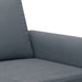 2-delige Loungeset met kussens fluweel donkergrijs