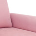 3-delige Loungeset met kussens fluweel roze