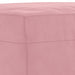 3-delige Loungeset met kussens fluweel roze