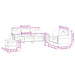 3-delige Loungeset met kussens fluweel bruin