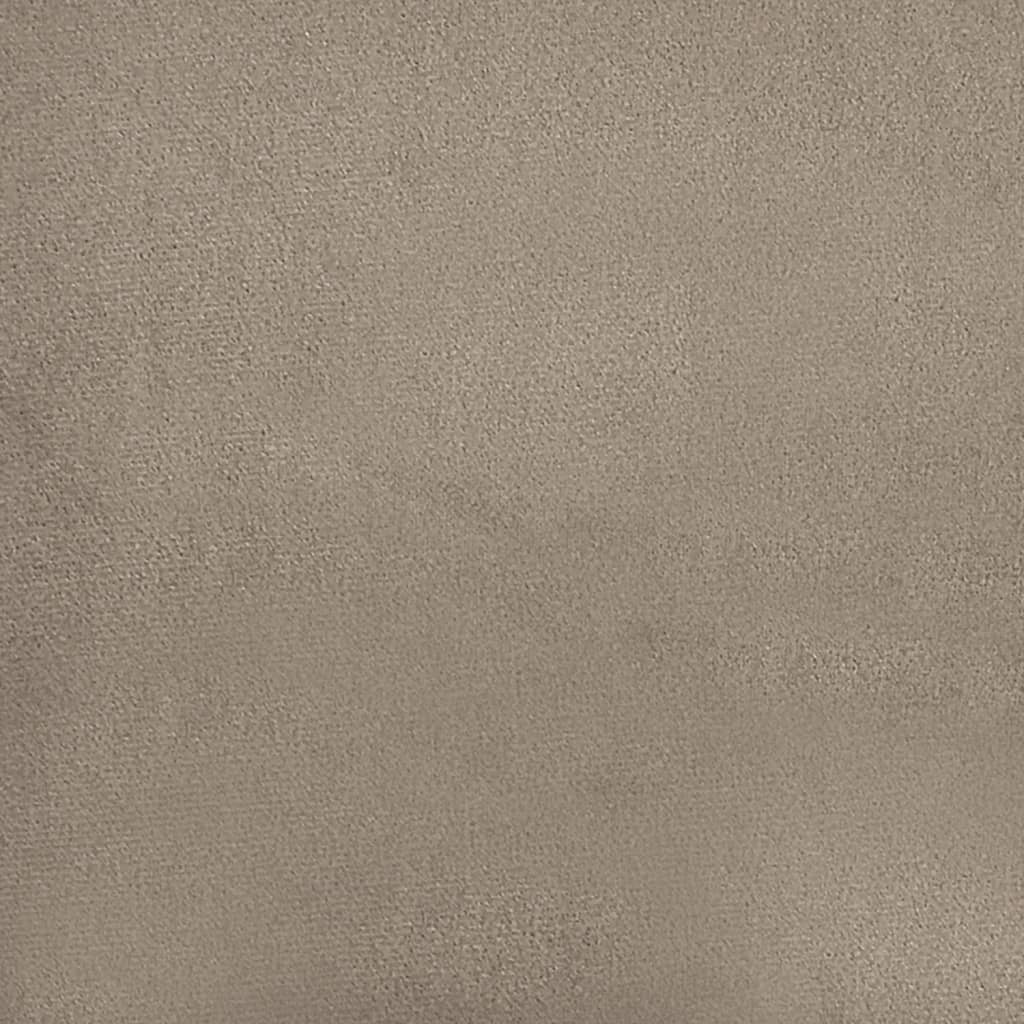 3-delige Loungeset met kussens microvezelstof taupe