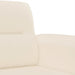 3-delige Loungeset met kussens microvezelstof beige
