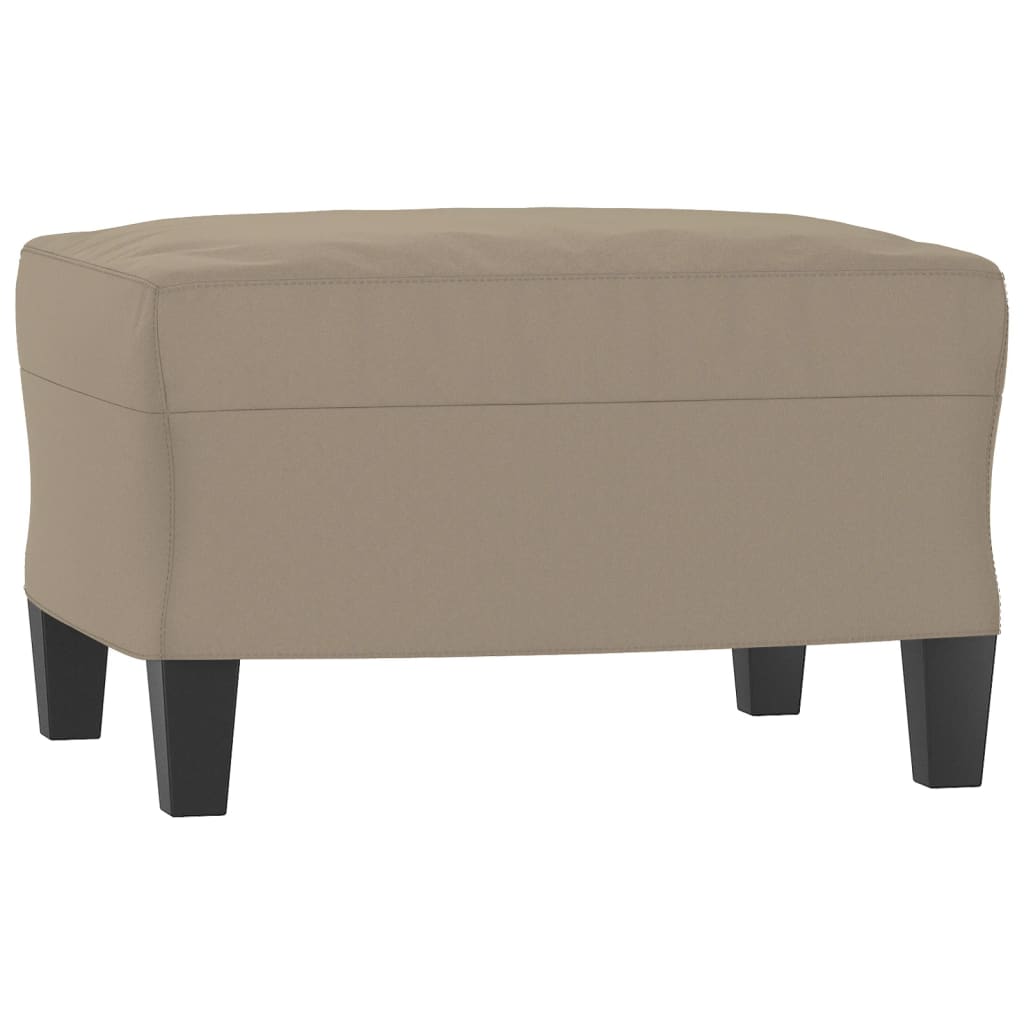 4-delige Loungeset met kussens microvezelstof taupe