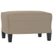 4-delige Loungeset met kussens microvezelstof taupe