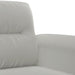 4-delige Loungeset met kussens microvezelstof lichtgrijs
