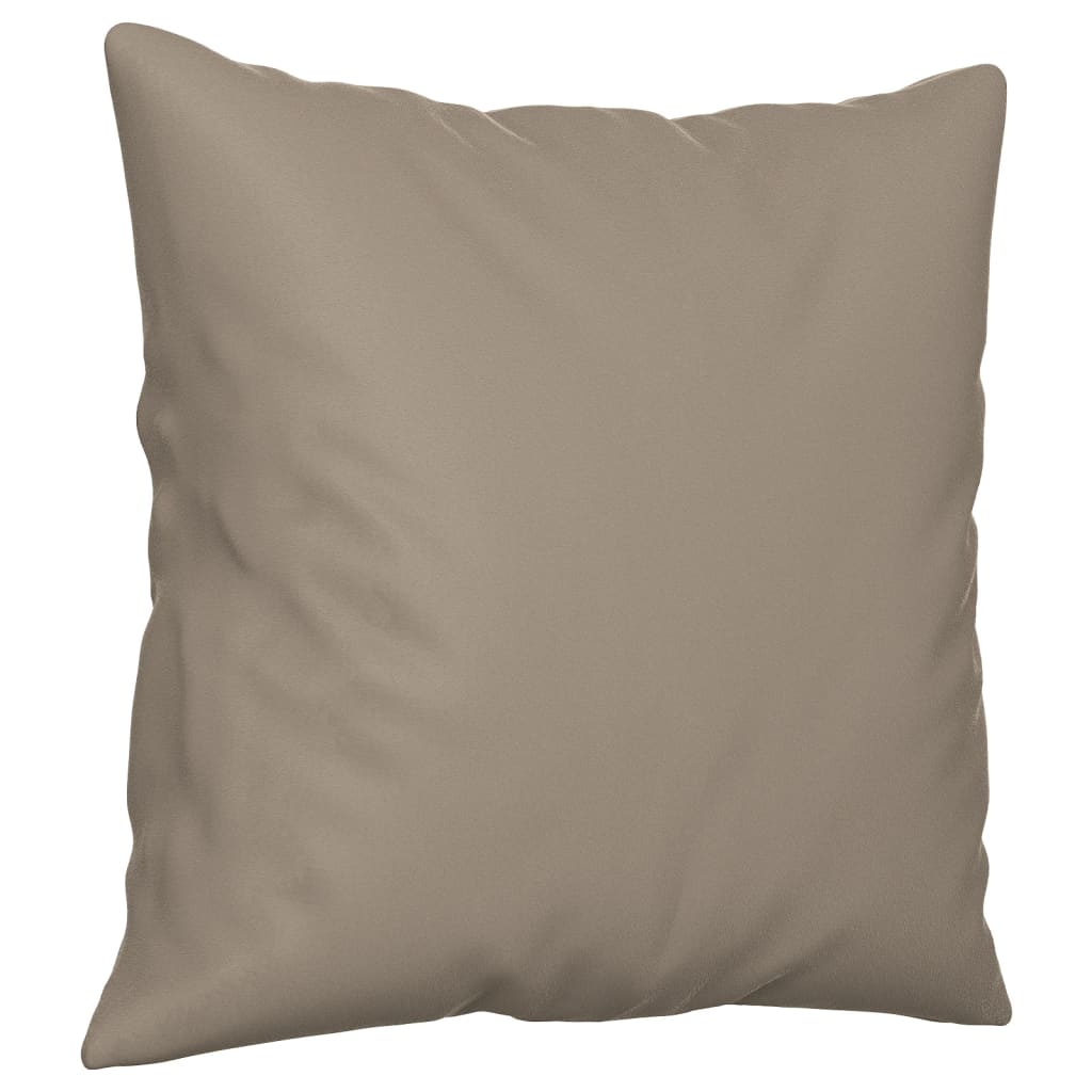 3-delige Loungeset met kussens microvezelstof taupe