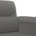 3-delige Loungeset met kussens microvezelstof donkergrijs