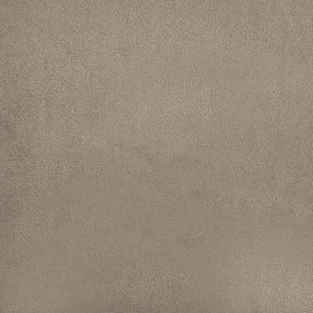 4-delige Loungeset met kussens microvezelstof taupe