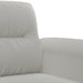 4-delige Loungeset met kussens microvezelstof lichtgrijs