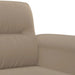 2-delige Loungeset met kussens microvezelstof taupe