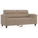 3-delige Loungeset met kussens microvezelstof taupe