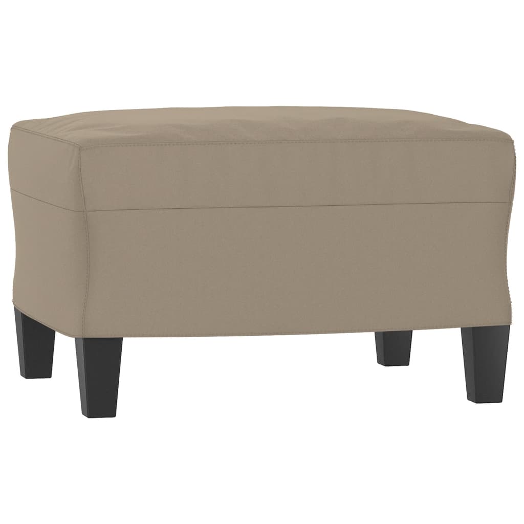 3-delige Loungeset met kussens microvezelstof taupe