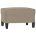 3-delige Loungeset met kussens microvezelstof taupe