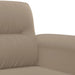 3-delige Loungeset met kussens microvezelstof taupe