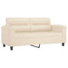 2-delige Loungeset met kussens microvezelstof beige