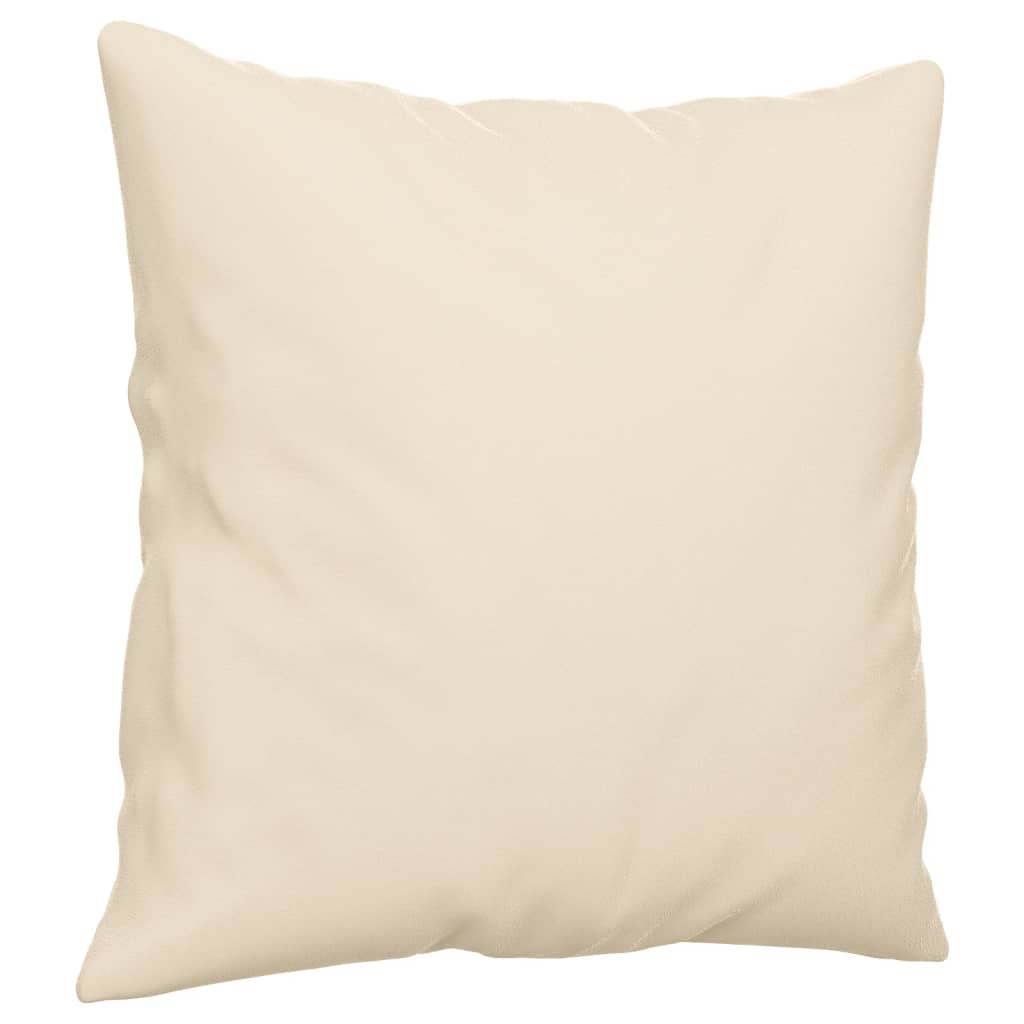 2-delige Loungeset met kussens microvezelstof beige