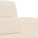2-delige Loungeset met kussens microvezelstof beige