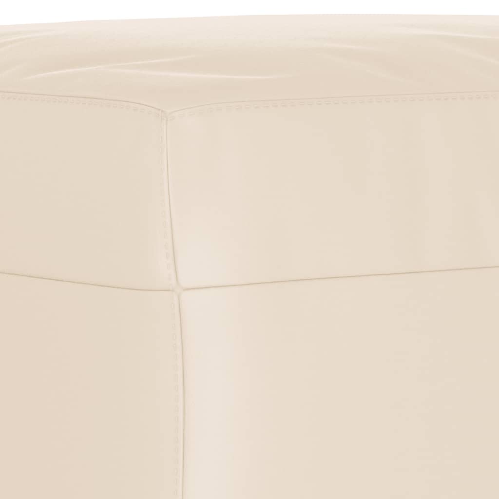 3-delige Loungeset met kussens microvezelstof beige