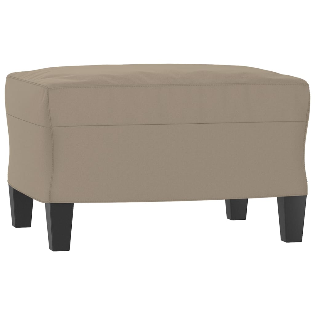 3-delige Loungeset met kussens microvezelstof taupe