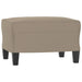 3-delige Loungeset met kussens microvezelstof taupe