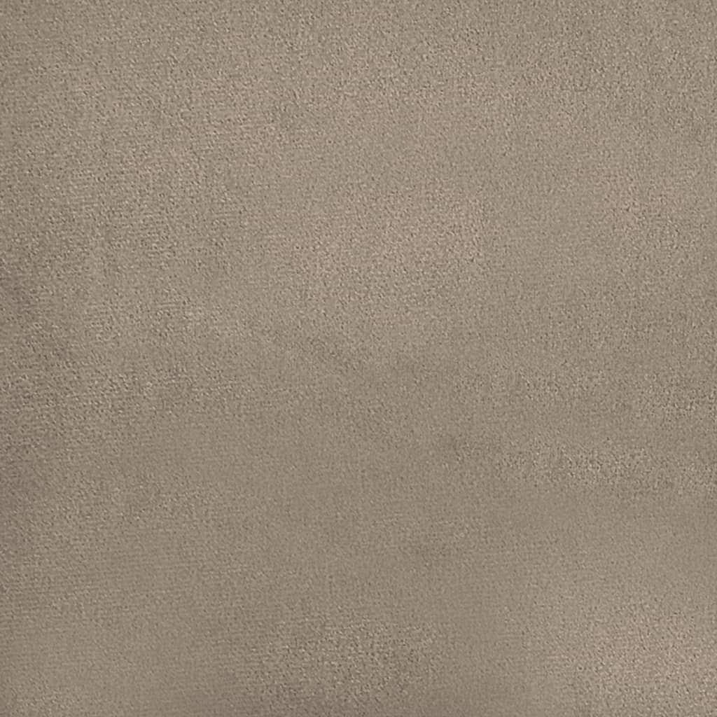 3-delige Loungeset met kussens microvezelstof taupe