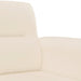 3-delige Loungeset met kussens microvezelstof beige