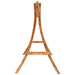 Schommelstoel met kussen massief vurenhout met teakafwerking